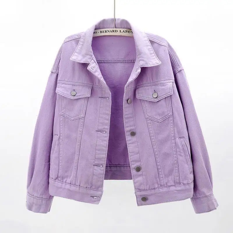 Veste en jean blanc pour femmes