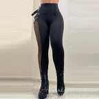 Pantalon en maille taille haute pour femmes