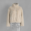 Manteau en peluche ample pour femmes