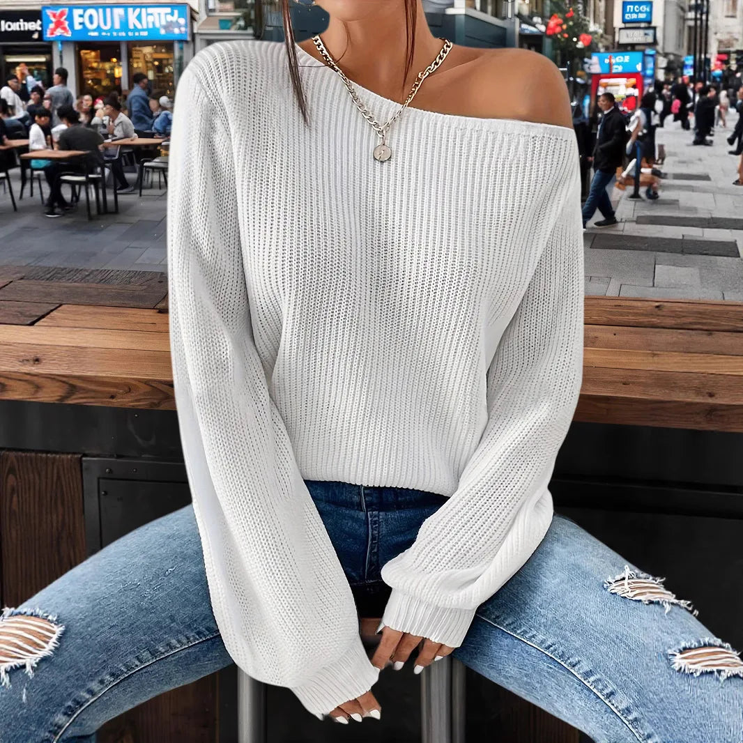 Pull rose décontracté pour femmes