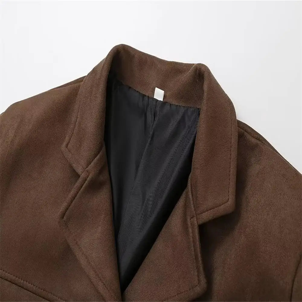 Veste confortable et décontractée de couleur unie pour femmes