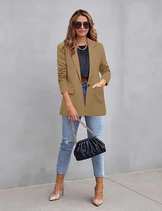 Blazer à manches longues pour femmes