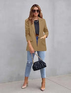 Blazer à manches longues pour femmes