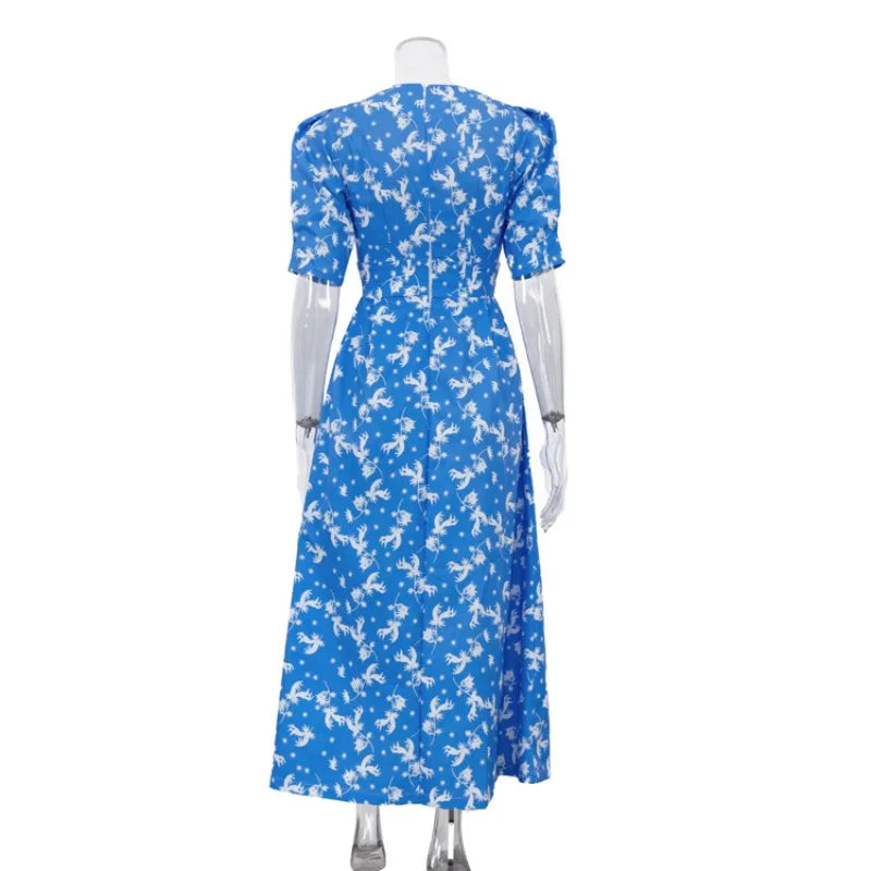 Robe longue fleurie pour femmes