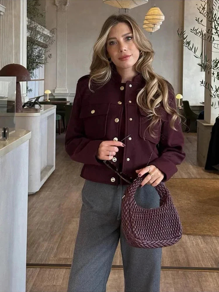 Veste courte vintage pour femmes
