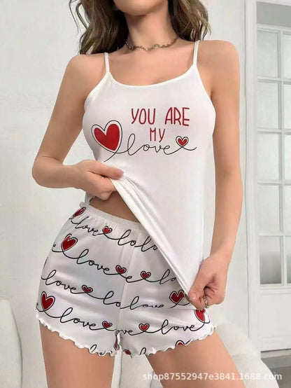 Pyjama d’Été Femme – Débardeur et Short Confort