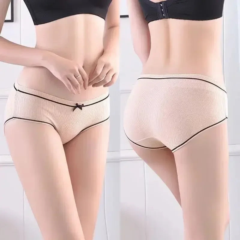 Culottes en coton avec nœud pour femmes