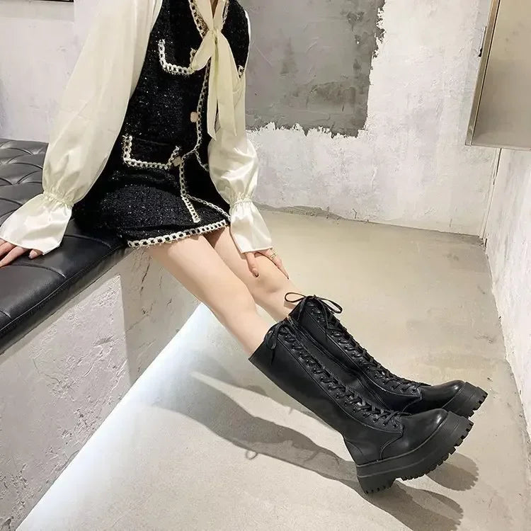 Bottes compensées pour femmes