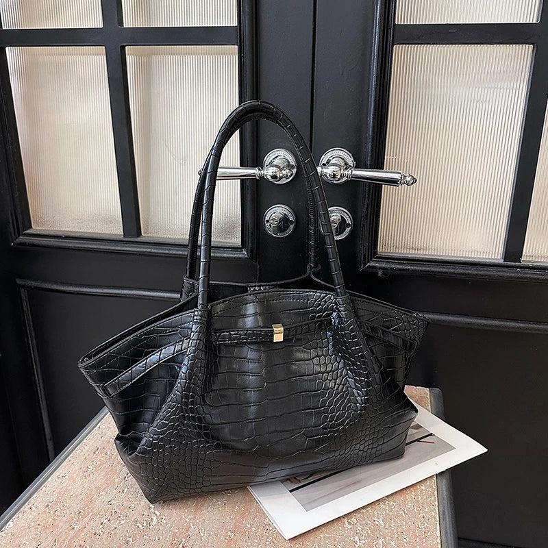 Sacs à bandoulière à motif crocodile pour femmes