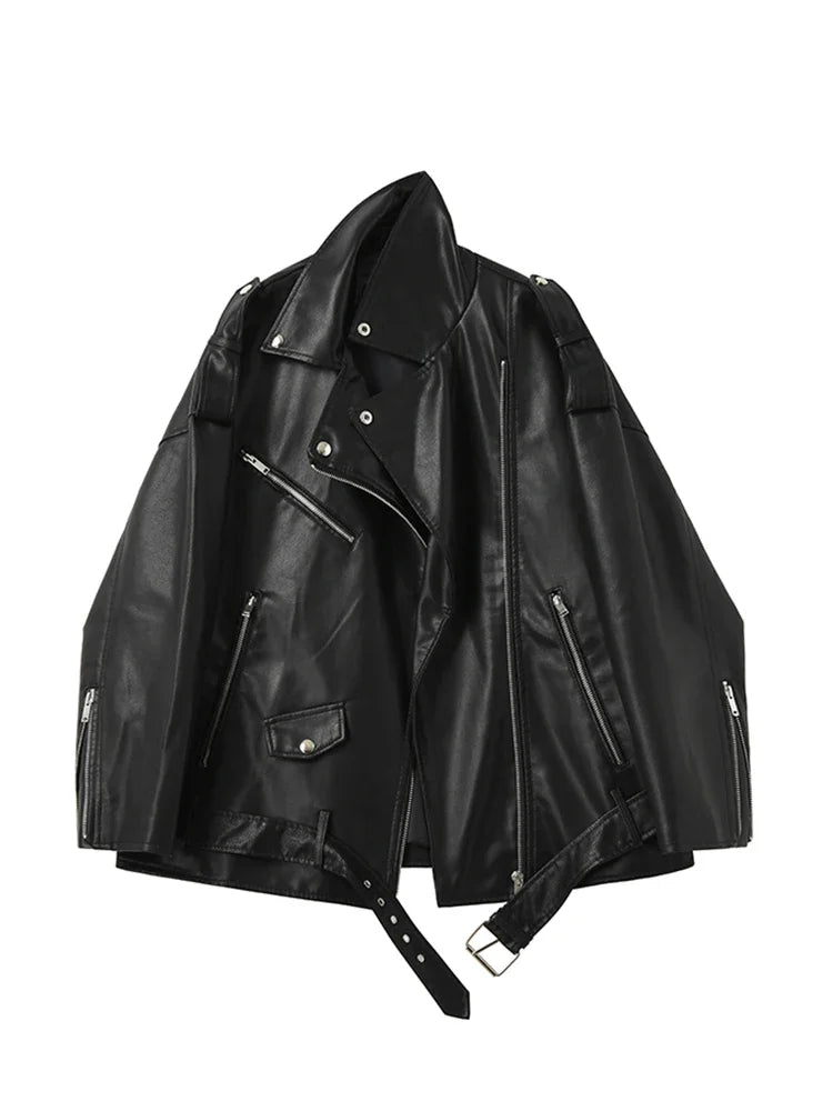 Vestes en simili cuir pour femmes