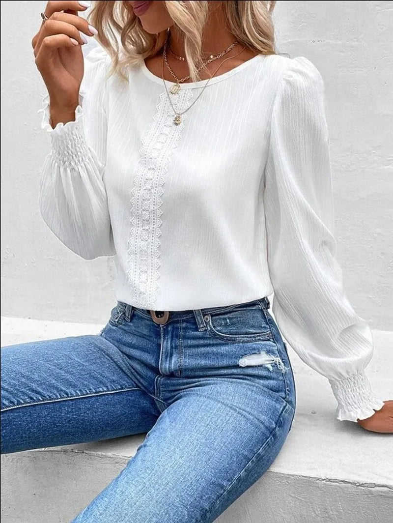 Chemise à manches longues pour femmes