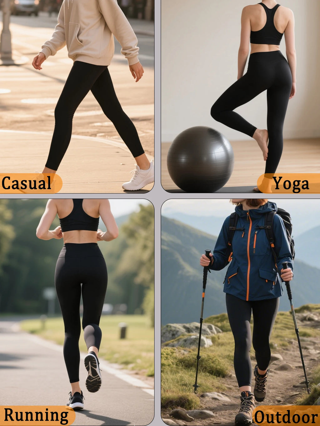 Leggings super doux avec poches pour femmes