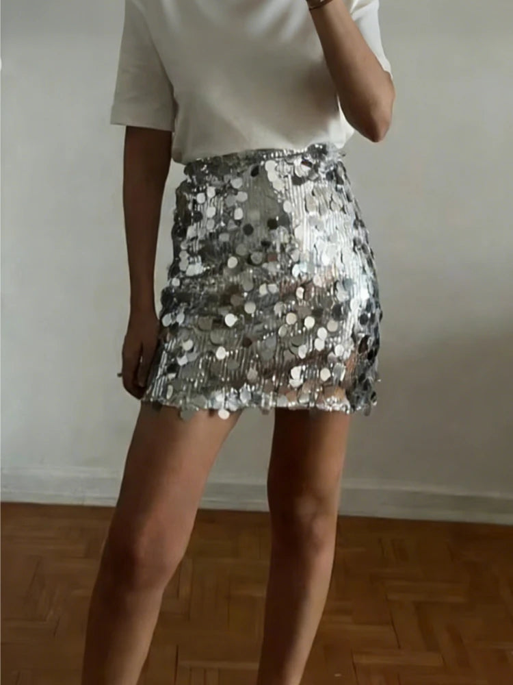Jupe à sequins pour femmes