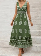 Robe longue sans manches pour femmes