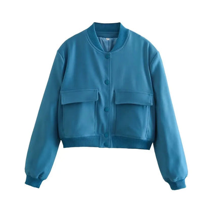 Veste Femme à Col Montant – Style Mi-Saison