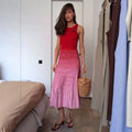 Robe en maille côtelée pour femmes