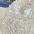Ensemble soutien-gorge et culotte taille haute pour femmes